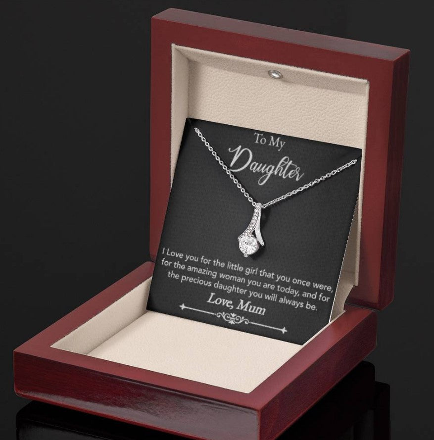 TO MY DAUGHTER: CHERISH HER ELEGANCE WITH THE ALLURING BEAUTY NECKLACE (YELLOW & WHITE GOLD VARIANTS