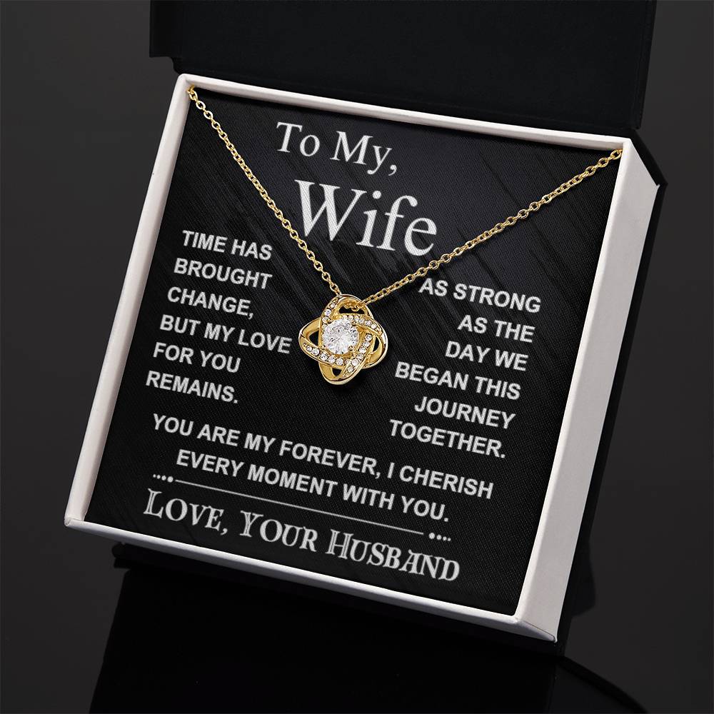 To My Wife : Love Knot Necklace