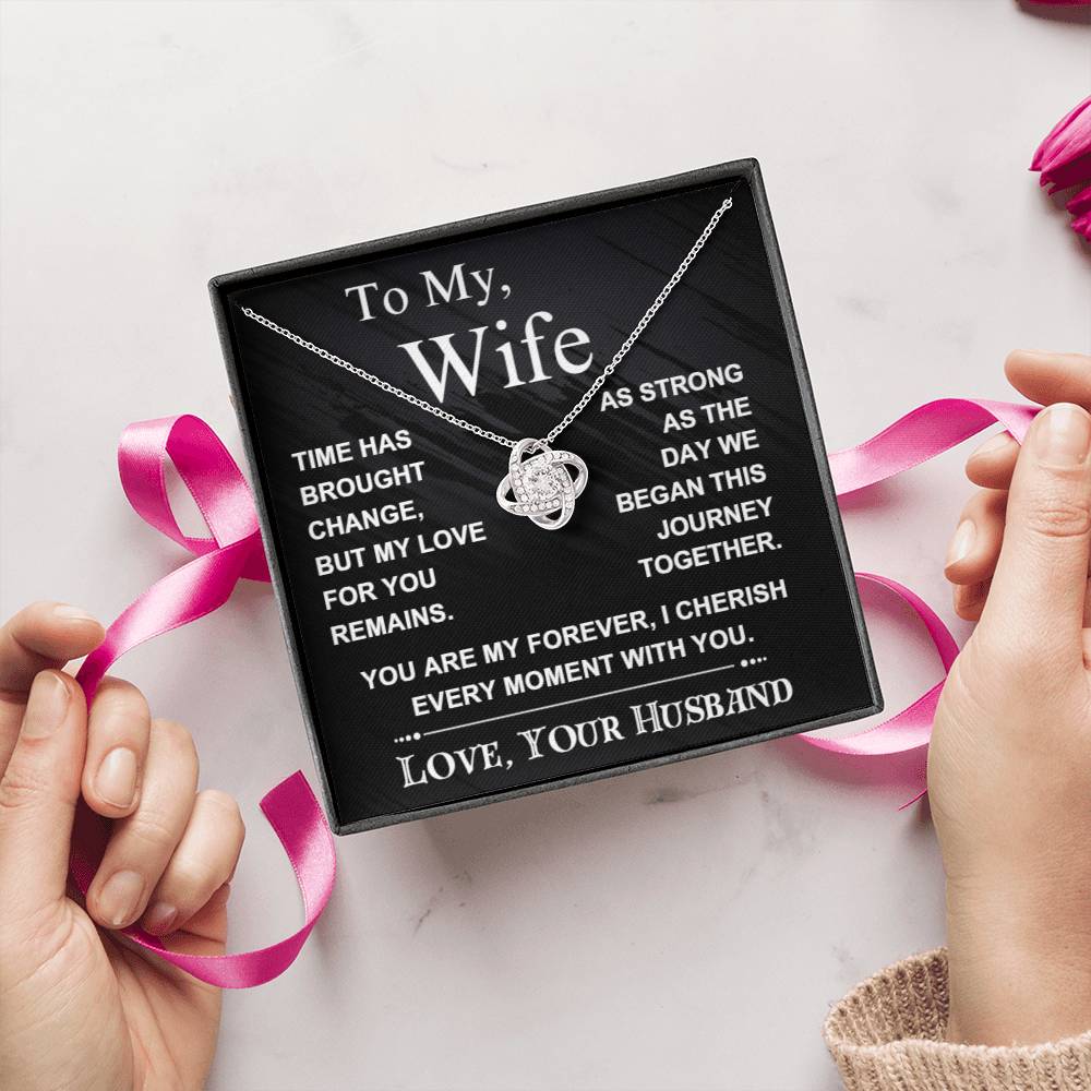 To My Wife : Love Knot Necklace