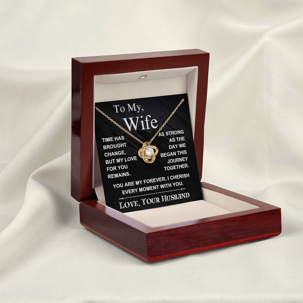 To My Wife : Love Knot Necklace