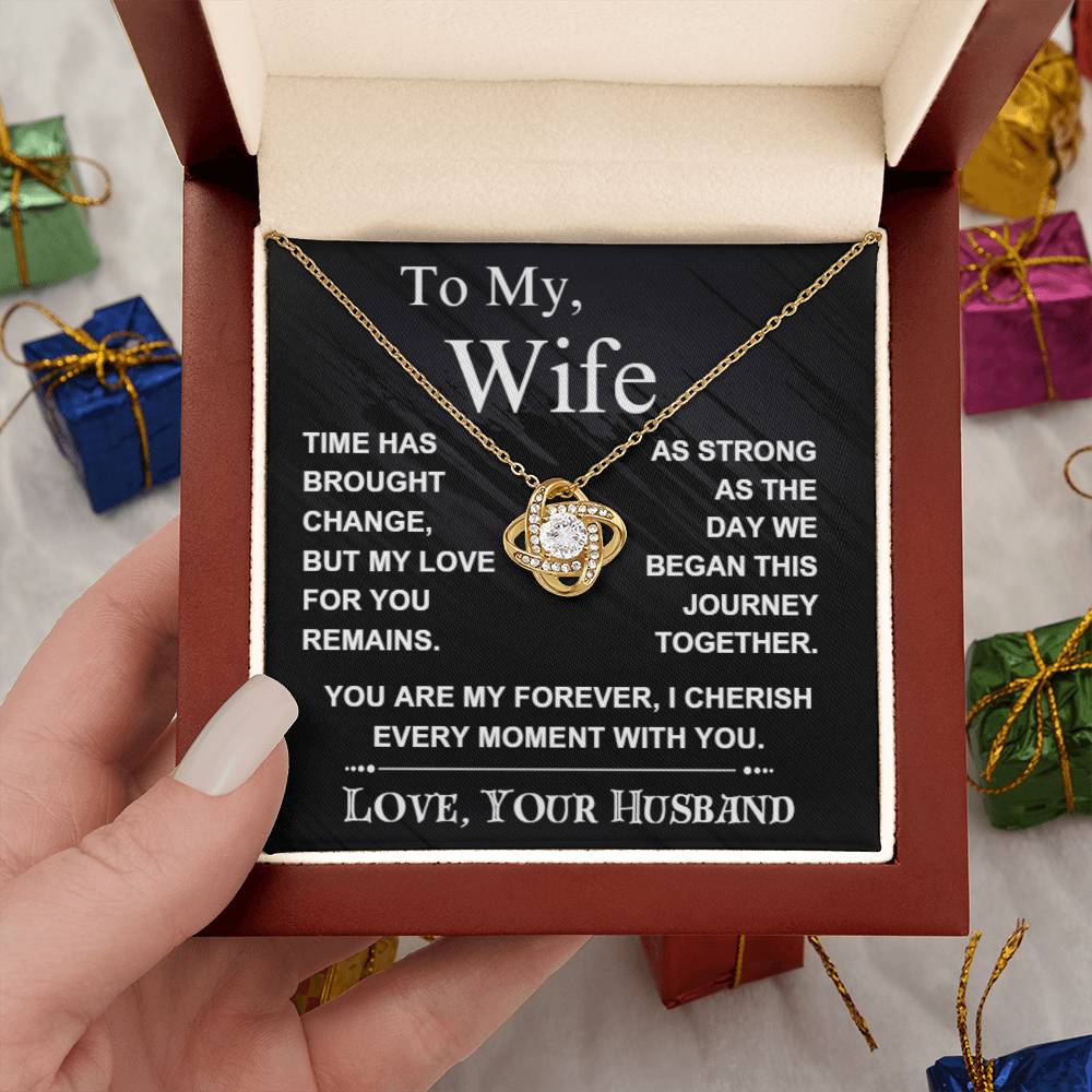 To My Wife : Love Knot Necklace