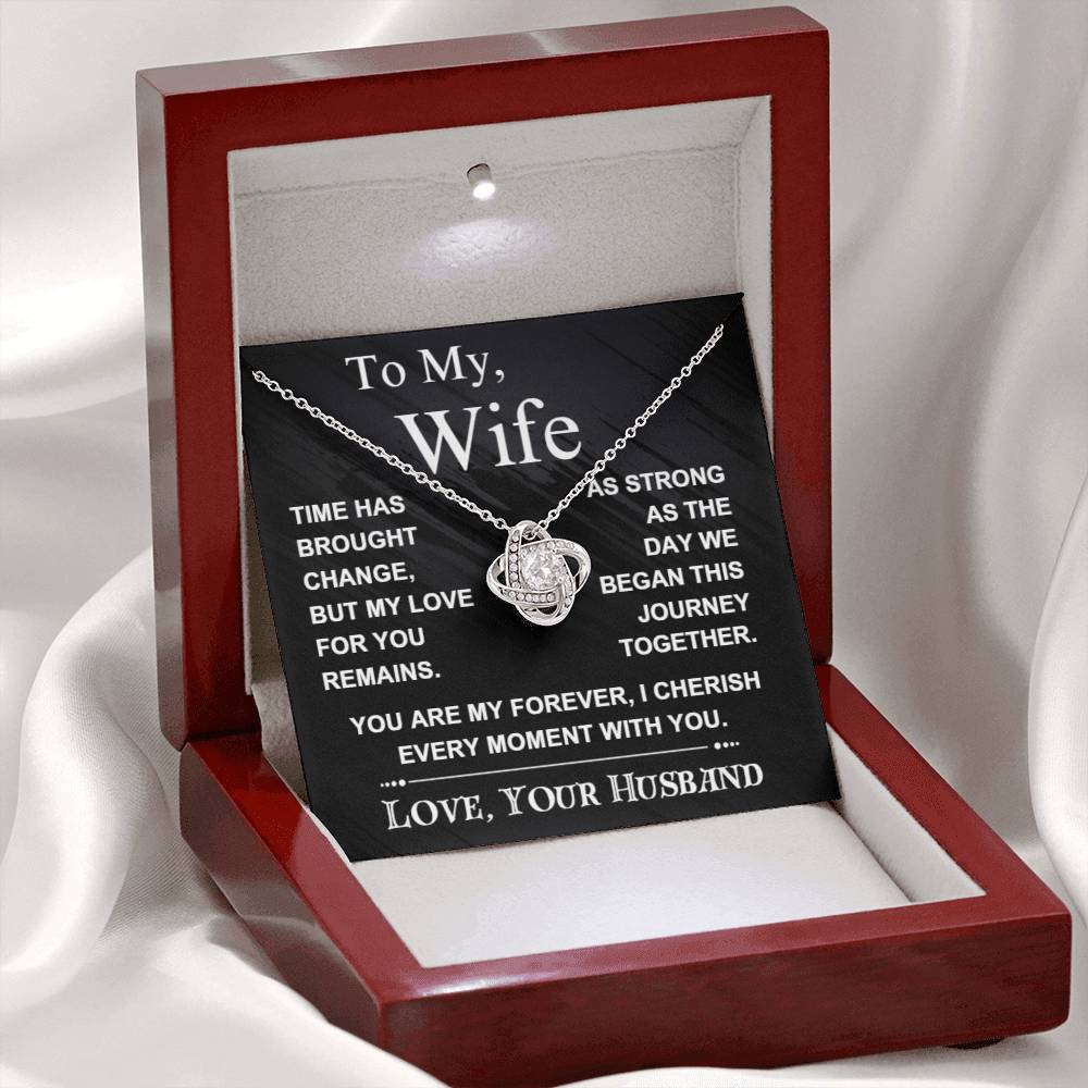 To My Wife : Love Knot Necklace