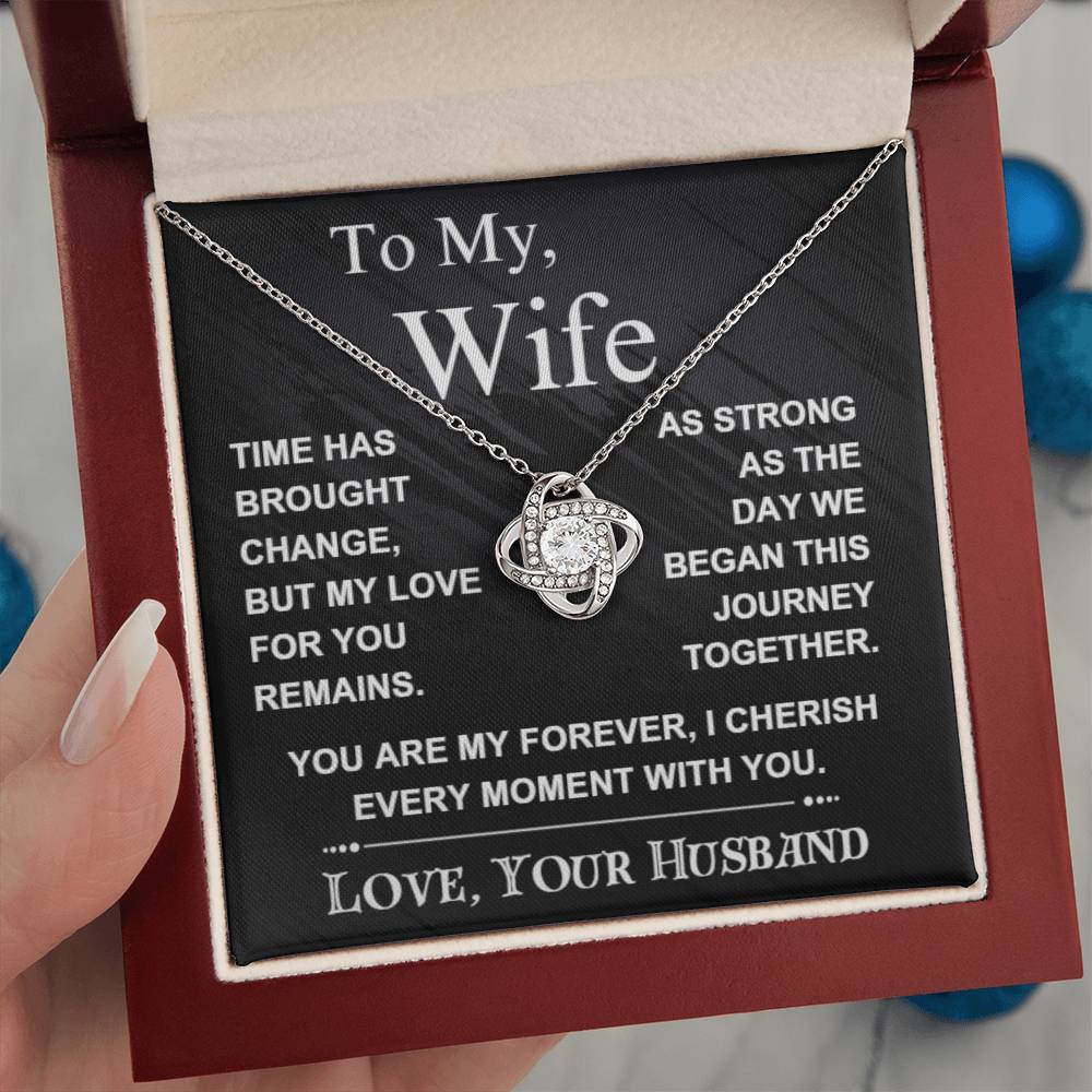 To My Wife : Love Knot Necklace