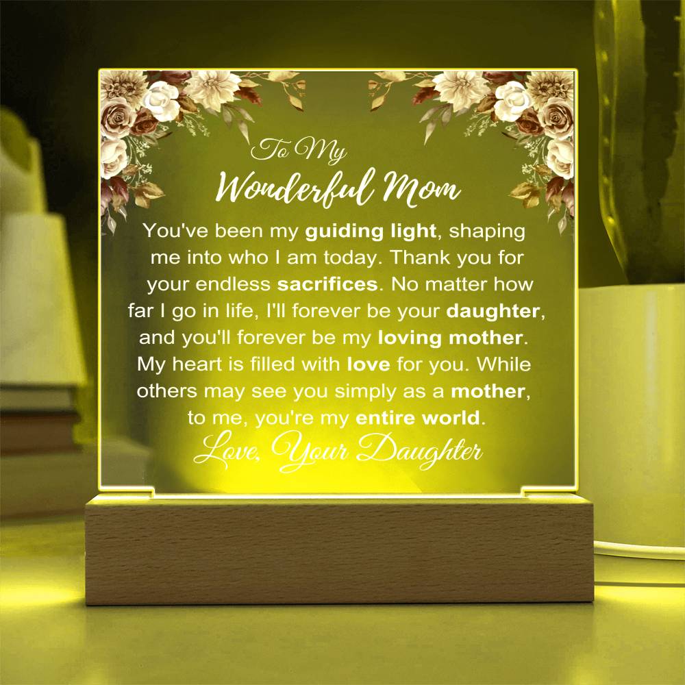 To My Wonderful Mom