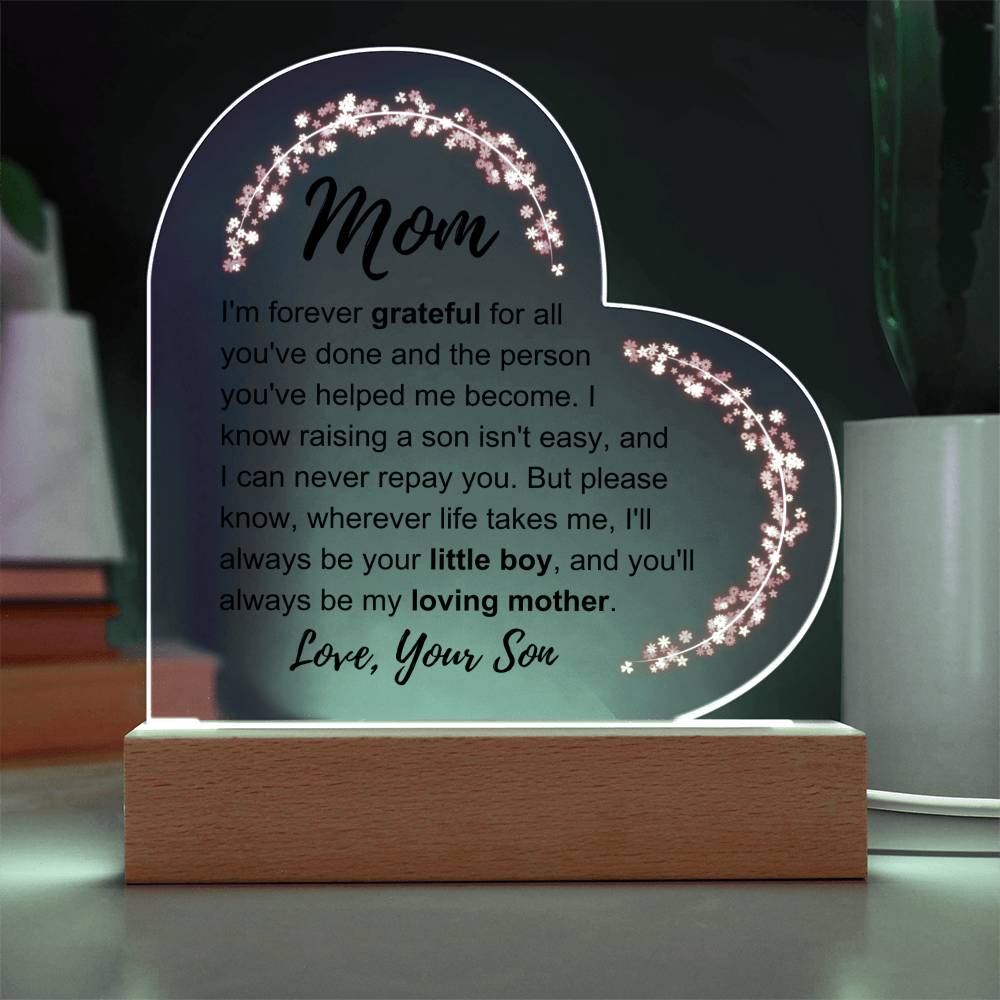 To My Mom: Love Plaque