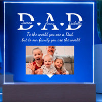 Load image into Gallery viewer, Custom Dad Acrylic Lamp
