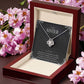 SISTERLY BOND: PERFECT LOVE KNOT NECLACE- 14K WHITE GOLD OR 18K YELLOW GOLD