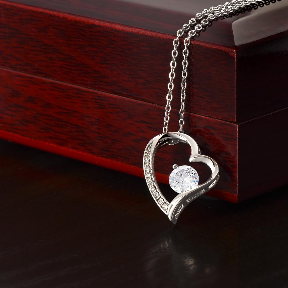 Dear Wife. Heart Held Necklace