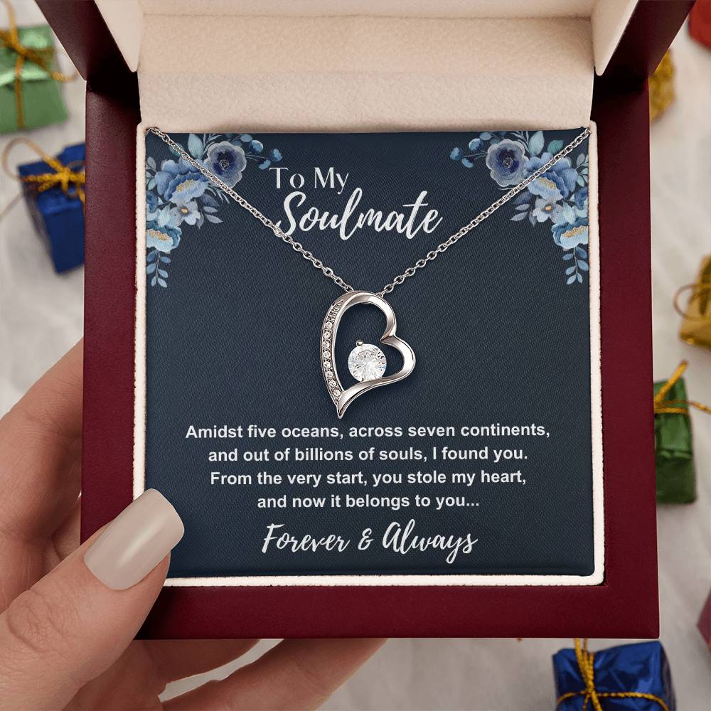 To My Soulmate: Forever Love Necklace