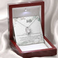 TO MY WIFE: FOREVER LOVE NEKCKLACE  GOLD/SILVER