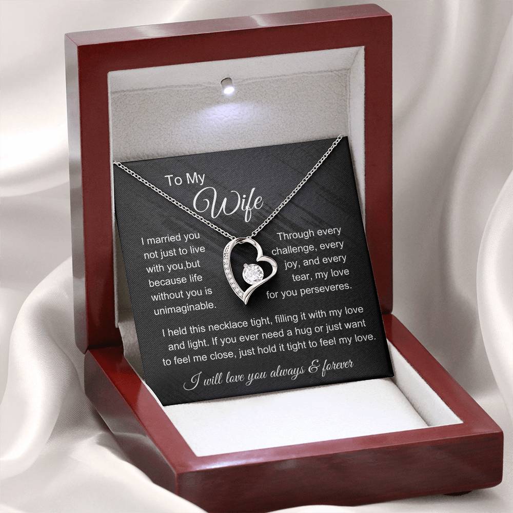 To My Wife: Forever in Love Necklace