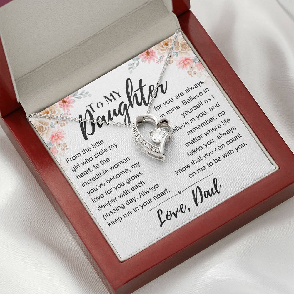 To My Daughter: Love You Forever Necklace