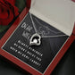 Dear Wife. Heart Held Necklace