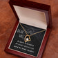 Dear Wife. Heart Held Necklace