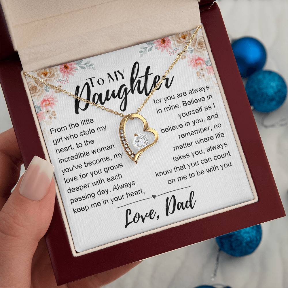 To My Daughter: Love You Forever Necklace