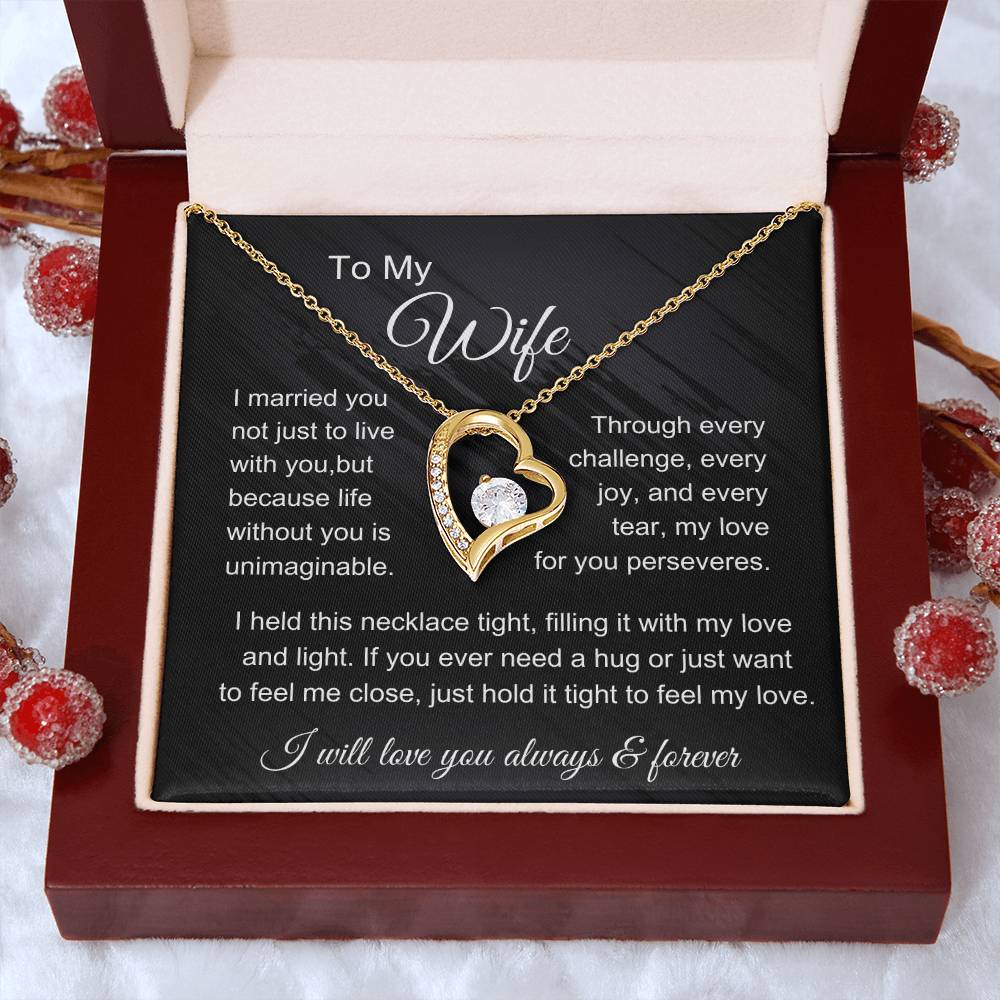 To My Wife: Forever in Love Necklace