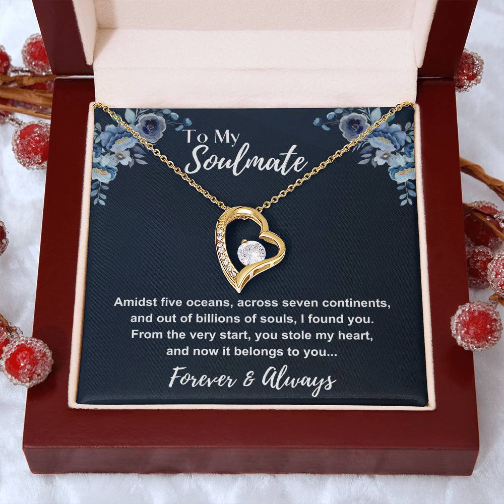 To My Soulmate: Forever Love Necklace