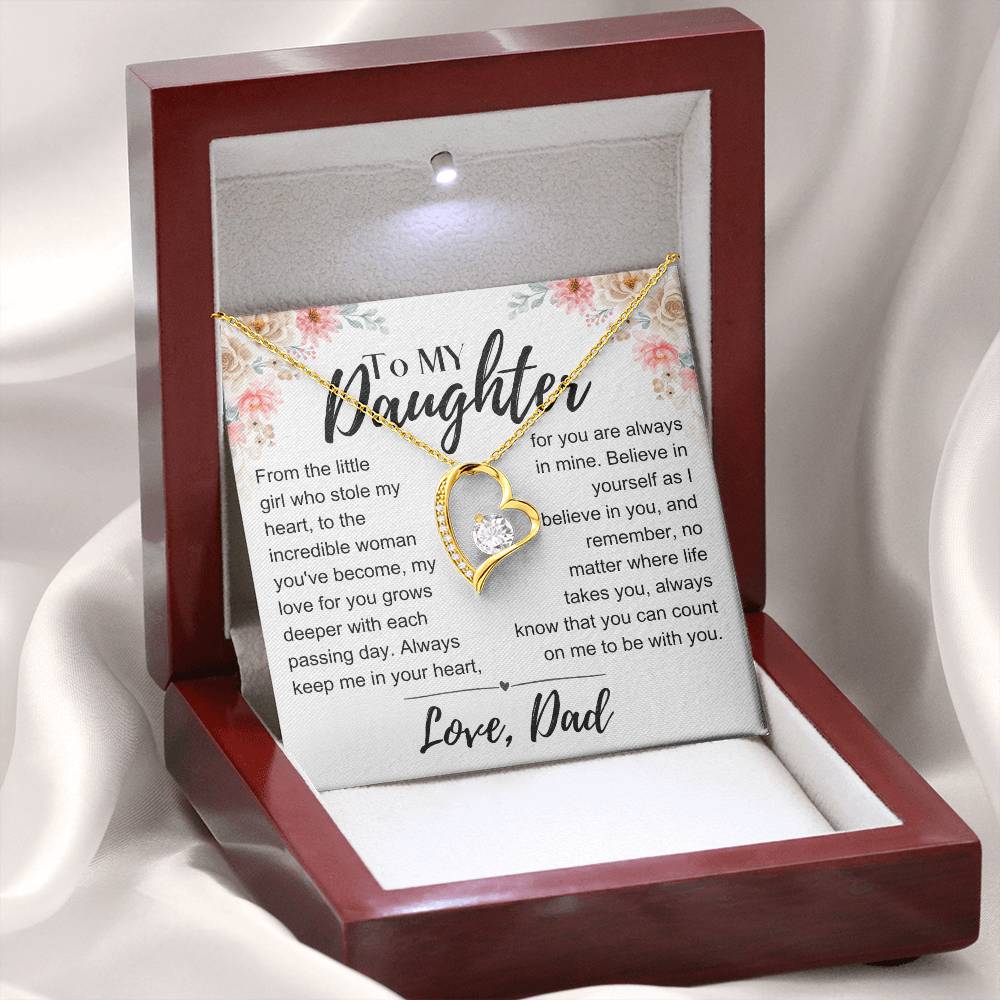 To My Daughter: Love You Forever Necklace