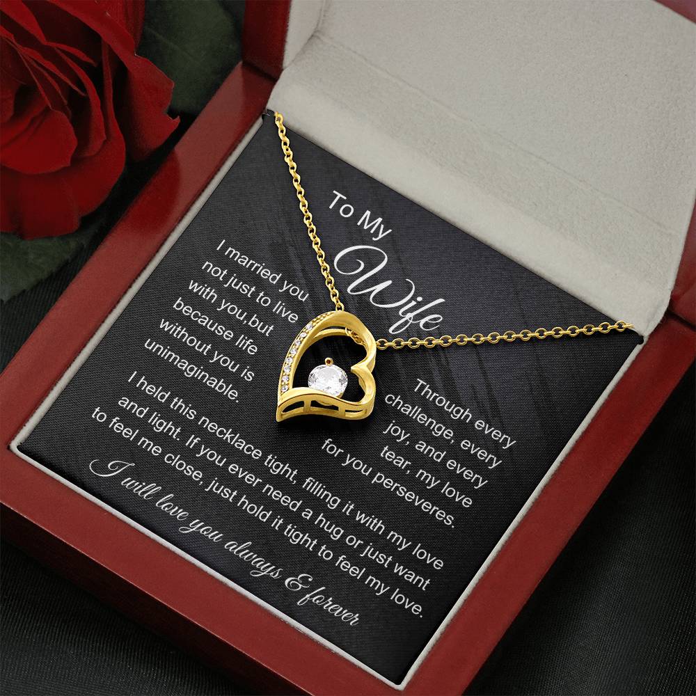 To My Wife: Forever in Love Necklace