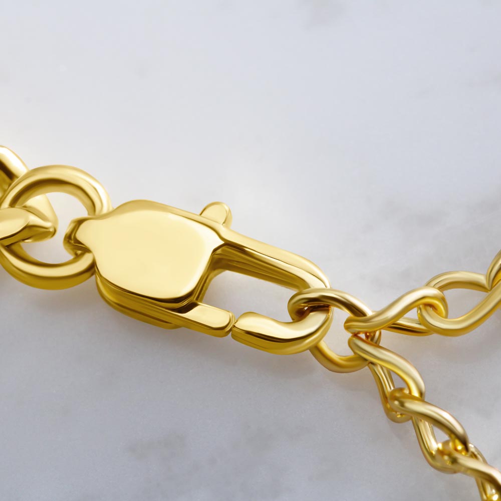 BEARDED BOYFRIEND: CUBAN CHAIN NECKLACE IN STAINLESS STEEL OR 14K YELLOW GOLD