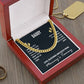 DADDY TO BE: SUPRISE HIM  WITH A PREIMIUM CUBAN LINK CHAIN GIFT SET (SILVER & GOLD)