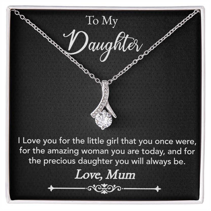 TO MY DAUGHTER: CHERISH HER ELEGANCE WITH THE ALLURING BEAUTY NECKLACE (YELLOW & WHITE GOLD VARIANTS