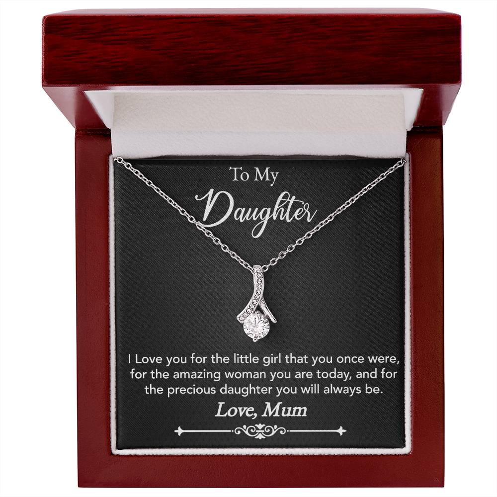 TO MY DAUGHTER: CHERISH HER ELEGANCE WITH THE ALLURING BEAUTY NECKLACE (YELLOW & WHITE GOLD VARIANTS