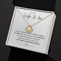 Load image into Gallery viewer, MY WIFE TO BE - INFINITY KNOT NECKLACE
