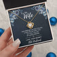 To My Wife: Love Knot Necklace