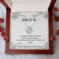 To My Wife to be:LoveKnot Necklace
