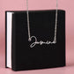 SIGNATURE NAME NECKLACE: A TIMELESS GIFT FOR YOUR BELOVED DAUGHTER