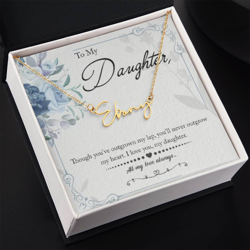 SIGNATURE NAME NECKLACE: A TIMELESS GIFT FOR YOUR BELOVED DAUGHTER