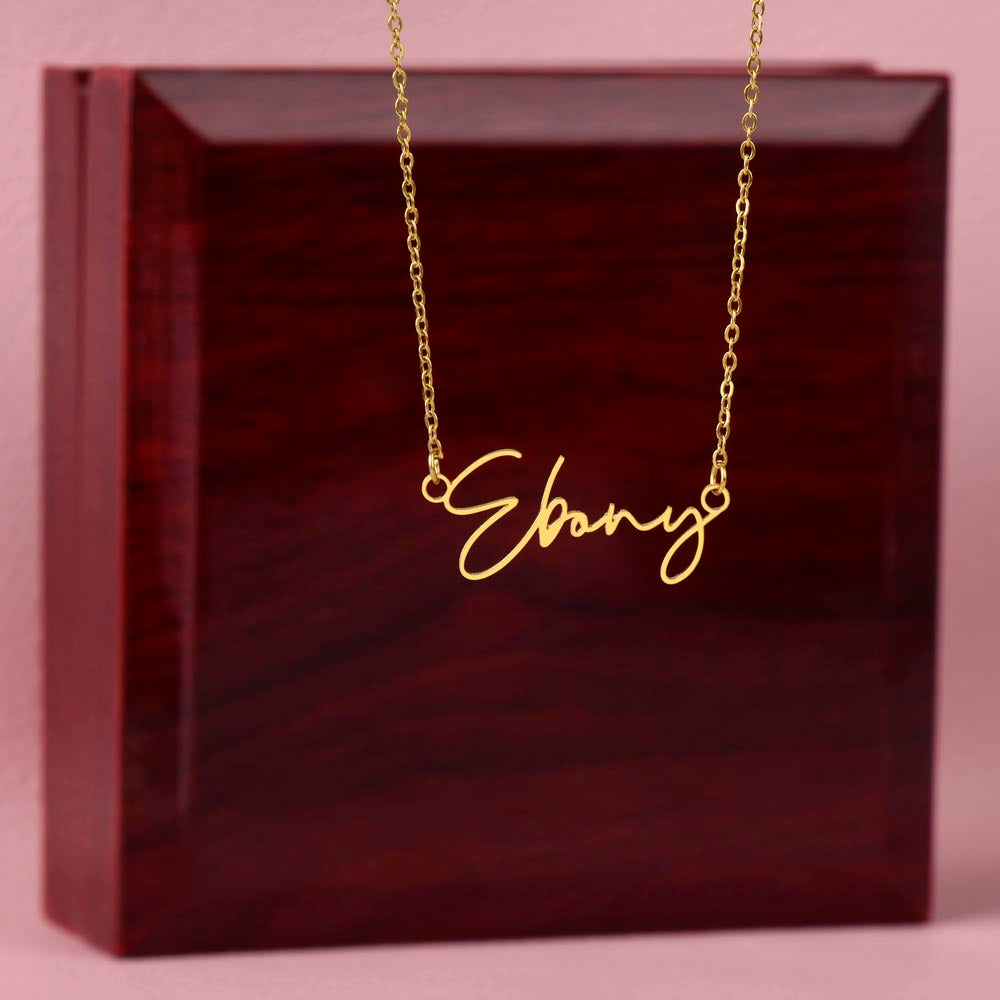 SIGNATURE NAME NECKLACE: A TIMELESS GIFT FOR YOUR BELOVED DAUGHTER