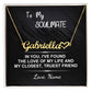 To My Soulmate: Custom Signoff Necklace