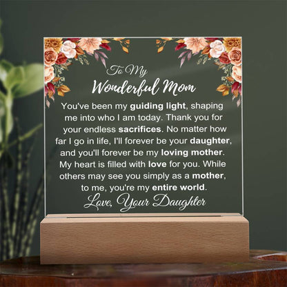 To My Wonderful Mom