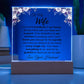 To My Wife: Love You Plaque