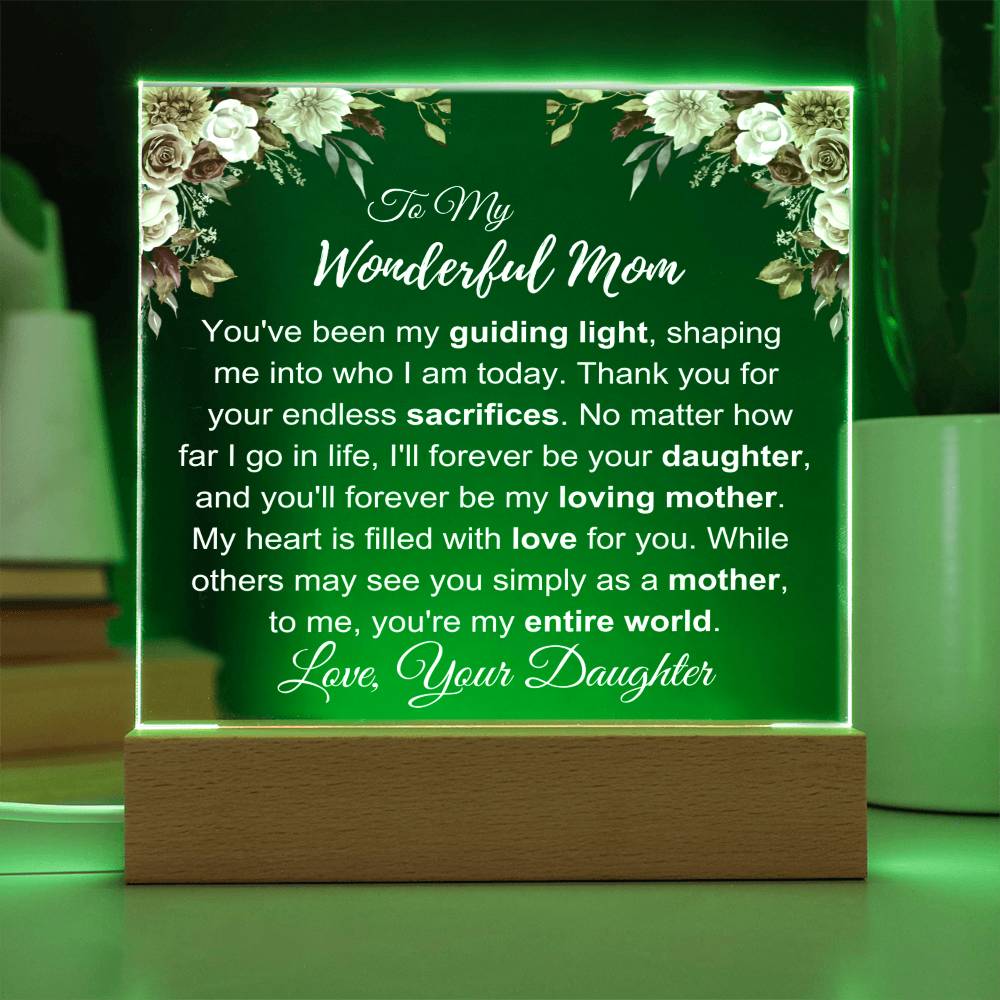 To My Wonderful Mom