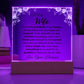 To My Wife: Love You Plaque