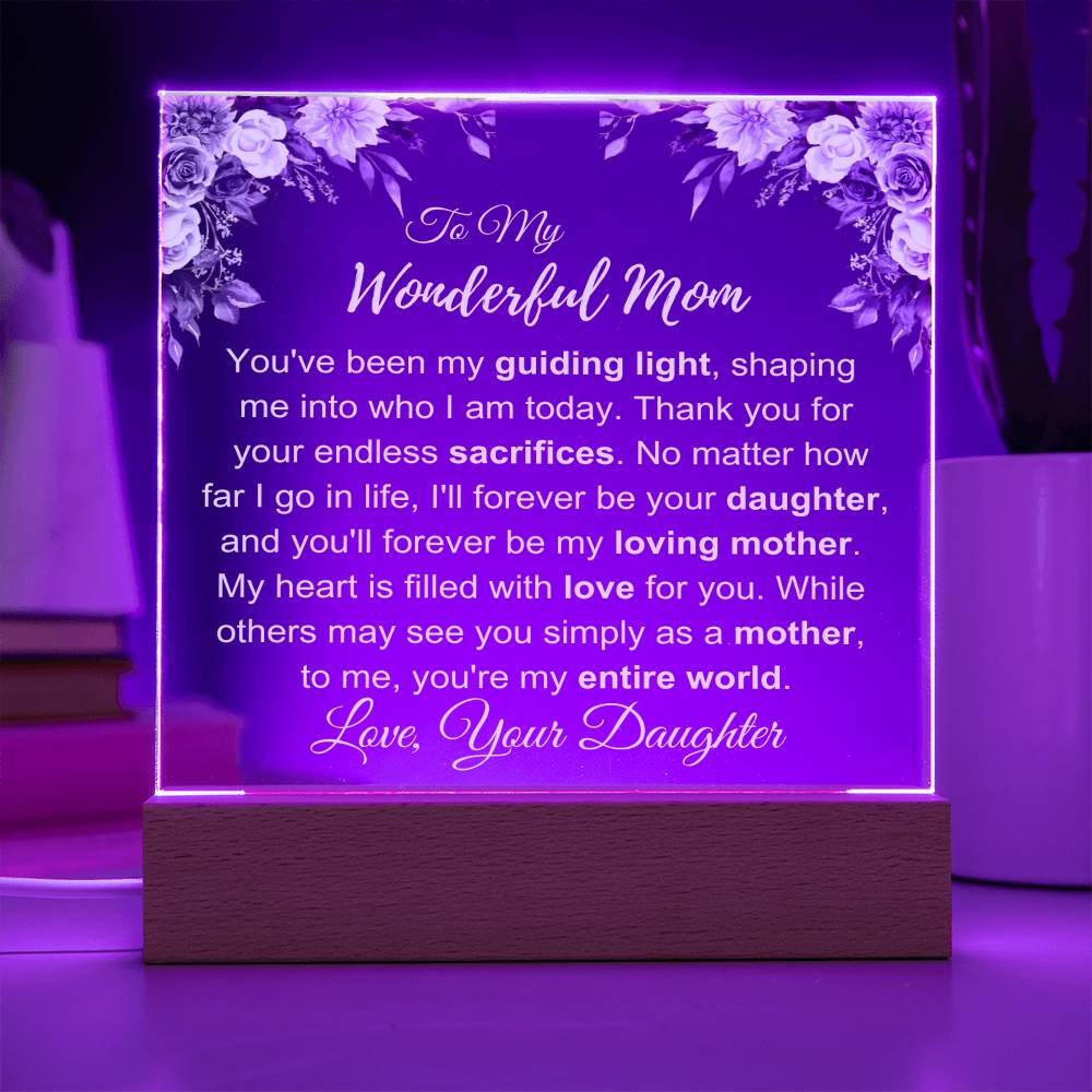 To My Wonderful Mom