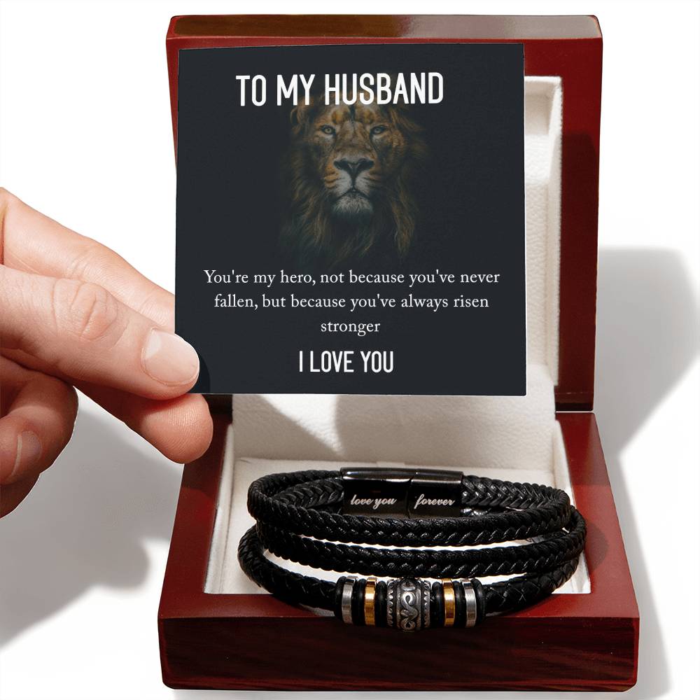 ETERNAL LOVE: "LOVE YOU FOREVER" BRACELET FOR HUSBAND