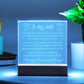 To My Wife: Forever & Always Plaque