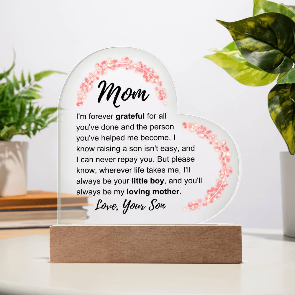 To My Mom: Love Plaque