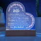 To My Wife: Grateful Plaque
