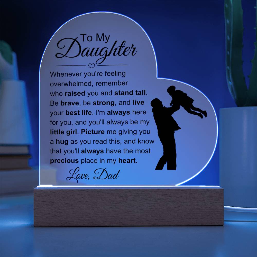 To My Daughter: My Heart Plaque