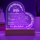 To My Wife: Grateful Plaque