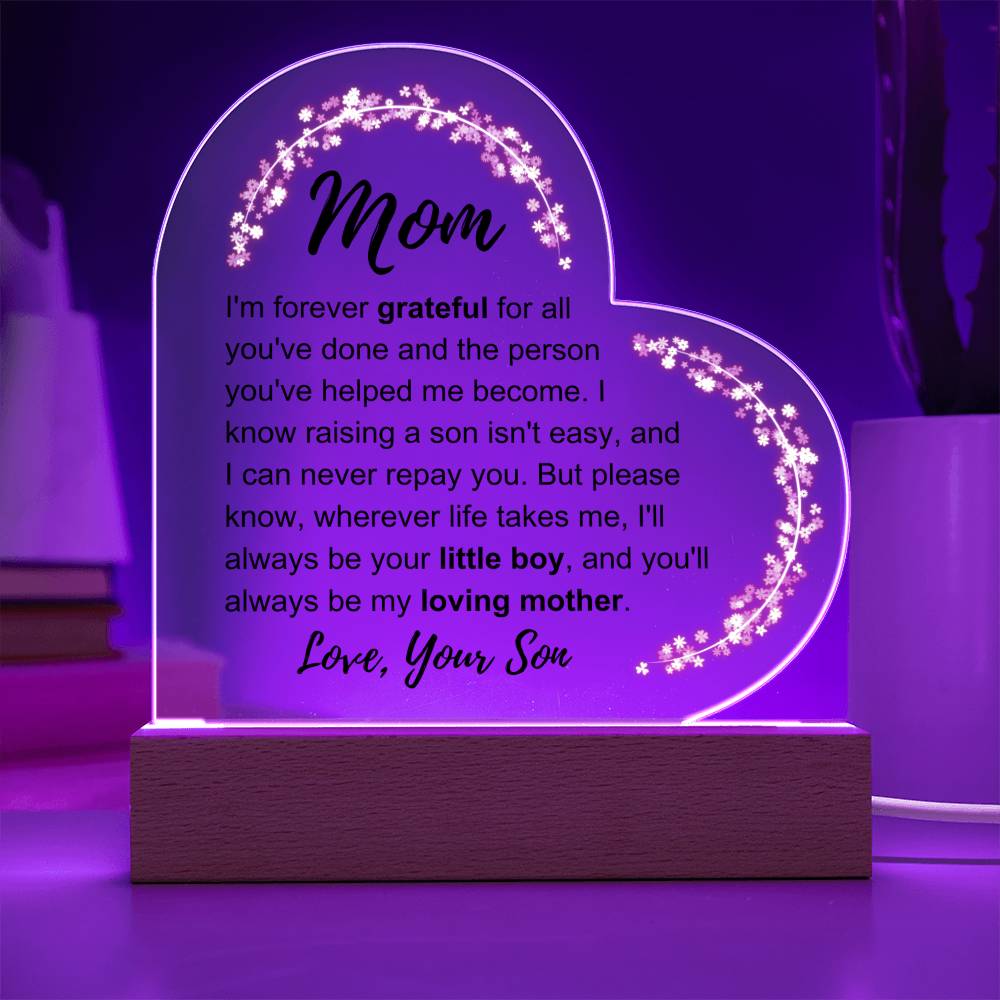 To My Mom: Love Plaque