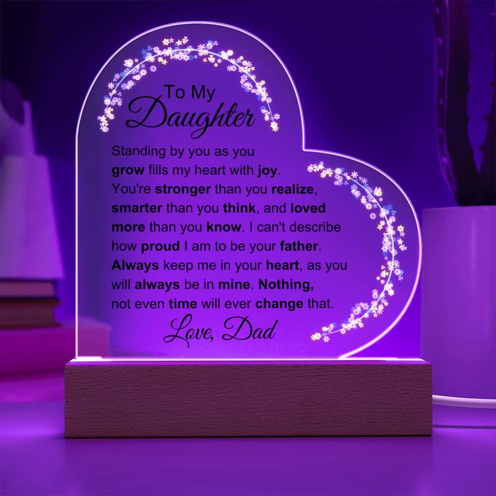 To My Daughter: Pride and Joy Plaque