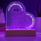 To My Wife: Grateful Plaque