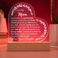 To My Mom: Love Plaque