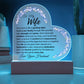 To My Wife: Love You Plaque